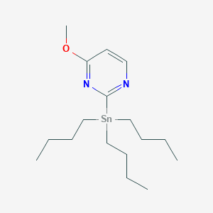 molecular formula C17H32N2OSn B1601230 6-Methoxy-2-(tributylstannyl)pyrimidine CAS No. 850501-35-8