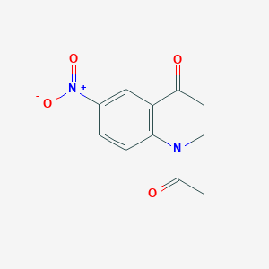 B1601234 1-Acetyl-6-nitro-2,3-dihydroquinolin-4(1H)-one CAS No. 57445-27-9