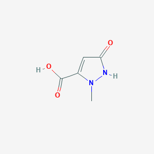 molecular formula C5H6N2O3 B1601235 2-methyl-5-oxo-2,5-dihydro-1H-pyrazole-3-carboxylic acid CAS No. 58365-04-1