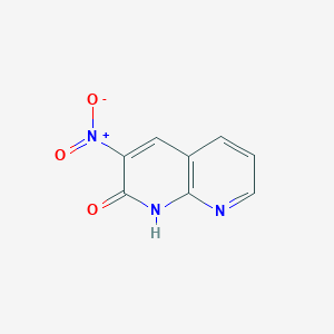 molecular formula C8H5N3O3 B1601238 3-硝基-1,8-萘啶-2-醇 CAS No. 5174-89-0