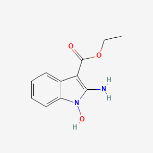 molecular formula C11H12N2O3 B1601244 2-氨基-1-羟基-1H-吲哚-3-羧酸乙酯 CAS No. 65547-91-3