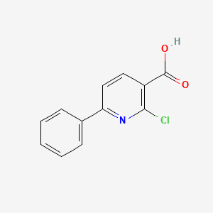 molecular formula C12H8ClNO2 B1601251 2-氯-6-苯基烟酸 CAS No. 69750-01-2