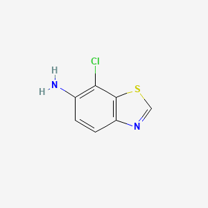 molecular formula C7H5ClN2S B1601253 7-氯-苯并噻唑-6-胺 CAS No. 70202-00-5