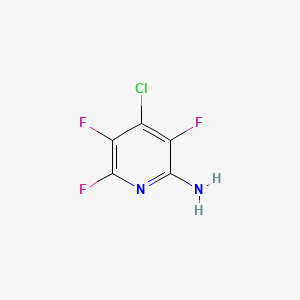 molecular formula C5H2ClF3N2 B1601254 4-氯-3,5,6-三氟吡啶-2-胺 CAS No. 63489-56-5