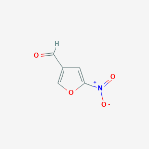 molecular formula C5H3NO4 B1601284 5-硝基呋喃-3-甲醛 CAS No. 72918-24-2