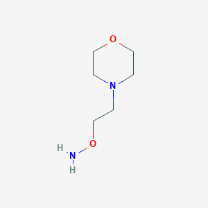 molecular formula C6H14N2O2 B1601286 O-[2-(吗啉-4-基)乙基]羟胺 CAS No. 42476-63-1