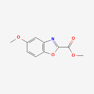 molecular formula C10H9NO4 B1601302 5-甲氧基苯并[d]恶唑-2-甲酸甲酯 CAS No. 49559-57-1