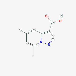 molecular formula C10H10N2O2 B1601307 5,7-Dimethylpyrazolo[1,5-a]pyridine-3-carboxylic acid CAS No. 99446-43-2