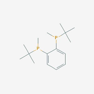 molecular formula C16H28P2 B1601309 Phosphine, 1,1'-(1,2-phenylene)bis[1-(1,1-dimethylethyl)-1-methyl- CAS No. 919778-41-9