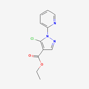 B1601311 Ethyl 5-chloro-1-(pyridin-2-YL)-1H-pyrazole-4-carboxylate CAS No. 98475-61-7