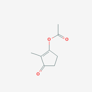 B1601316 2-Methyl-3-oxocyclopent-1-en-1-yl acetate CAS No. 3883-57-6