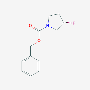 molecular formula C12H14FNO2 B160132 Benzyl (3S)-3-fluoropyrrolidine-1-carboxylate CAS No. 136725-52-5