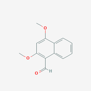molecular formula C13H12O3 B1601366 2,4-Dimethoxynaphthalene-1-carbaldehyde CAS No. 75965-84-3