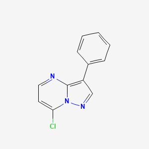 molecular formula C12H8ClN3 B1601374 7-Chloro-3-phenylpyrazolo[1,5-a]pyrimidine CAS No. 77493-93-7