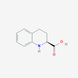 molecular formula C10H11NO2 B1601388 (S)-1,2,3,4-Tetrahydro-quinoline-2-carboxylic acid CAS No. 92976-98-2
