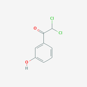 molecular formula C8H6Cl2O2 B1601392 2,2-Dichloro-1-(3-hydroxyphenyl)ethanone CAS No. 85299-04-3