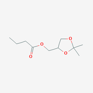 molecular formula C10H18O4 B1601407 (2,2-Dimethyl-1,3-dioxolan-4-yl)methyl butyrate CAS No. 92418-59-2