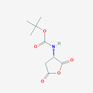 molecular formula C9H13NO5 B1601412 (S)-叔丁基(2,5-二氧代四氢呋喃-3-基)氨基甲酸酯 CAS No. 30750-74-4