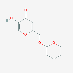 molecular formula C11H14O5 B1601418 5-Hydroxy-2-(((tetrahydro-2h-pyran-2-yl)oxy)methyl)-4h-pyran-4-one CAS No. 103893-45-4
