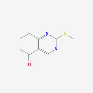 molecular formula C9H10N2OS B1601423 2-(甲硫基)-7,8-二氢喹唑啉-5(6H)-酮 CAS No. 21599-35-9