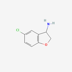 B1601424 5-Chloro-2,3-dihydro-benzofuran-3-ylamine CAS No. 769-21-1