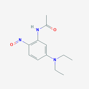 molecular formula C12H17N3O2 B1601425 N-[5-(diethylamino)-2-nitrosophenyl]acetamide CAS No. 121081-57-0