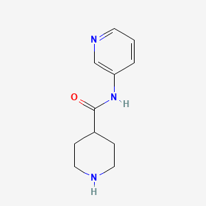 molecular formula C11H15N3O B1601426 N-(Pyridin-3-YL)piperidine-4-carboxamide CAS No. 779999-14-3