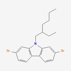 molecular formula C20H23Br2N B1601432 2,7-dibromo-9-(2-ethylhexyl)-9H-carbazole CAS No. 544436-46-6