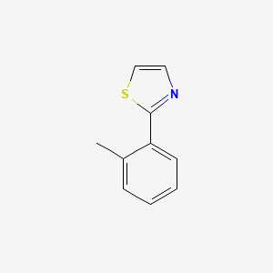 molecular formula C10H9NS B1601441 2-(邻甲苯基)噻唑 CAS No. 39187-97-8
