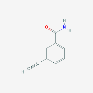 molecular formula C9H7NO B1601454 3-乙炔基苯甲酰胺 CAS No. 587878-75-9