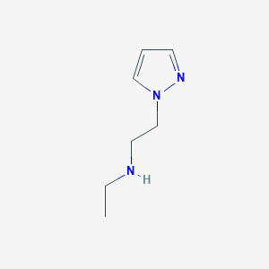 molecular formula C7H13N3 B1601456 N-Ethyl-2-(1H-pyrazol-1-YL)ethanamine CAS No. 340967-02-4