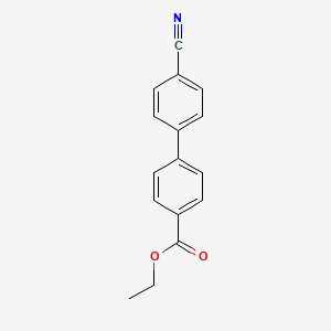 molecular formula C16H13NO2 B1601459 4-(4-氰基苯基)苯甲酸乙酯 CAS No. 89409-89-2