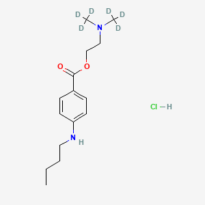 molecular formula C15H25ClN2O2 B1601462 2-[双(三氘代甲基)氨基]乙基4-(丁基氨基)苯甲酸酯；盐酸盐 CAS No. 80404-52-0