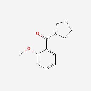 molecular formula C13H16O2 B1601463 Cyclopentyl(2-methoxyphenyl)methanone CAS No. 7063-68-5