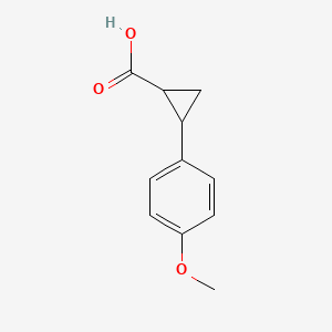 molecular formula C11H12O3 B1601466 2-(4-甲氧基苯基)环丙烷-1-羧酸 CAS No. 92016-94-9