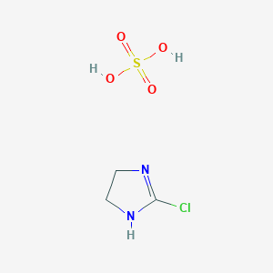molecular formula C3H7ClN2O4S B1601469 2-Chloroimidazoline sulfate CAS No. 54255-12-8