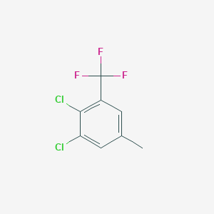 molecular formula C8H5Cl2F3 B1601483 1,2-Dichloro-5-methyl-3-(trifluoromethyl)benzene CAS No. 80245-33-6