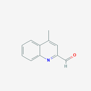 molecular formula C11H9NO B1601488 4-甲基喹啉-2-甲醛 CAS No. 40105-30-4