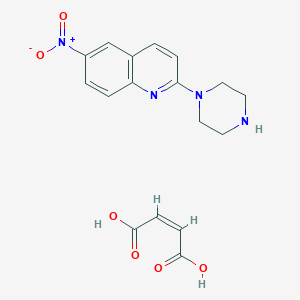 molecular formula C17H18N4O6 B160150 Du-24565 maleate CAS No. 129047-05-8