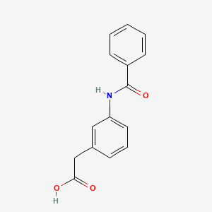 molecular formula C15H13NO3 B1601502 2-(3-Benzamidophenyl)acetic acid CAS No. 64198-92-1