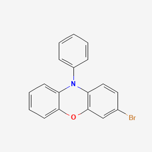 molecular formula C18H12BrNO B1601511 3-Bromo-10-phenyl-10H-phenoxazine CAS No. 71041-11-7