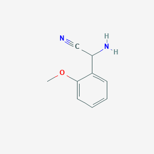 molecular formula C9H10N2O B1601514 2-Amino-2-(2-methoxyphenyl)acetonitrile CAS No. 96929-45-2