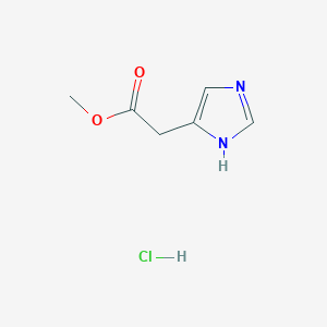 molecular formula C6H9ClN2O2 B1601537 2-(1H-咪唑-4-基)乙酸甲酯盐酸盐 CAS No. 51718-80-0