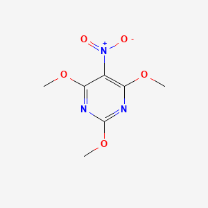 molecular formula C7H9N3O5 B1601538 2,4,6-Trimethoxy-5-nitropyrimidine CAS No. 83356-02-9