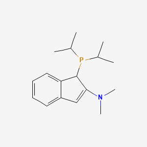 B1601552 1H-Inden-2-amine, 1-[bis(1-methylethyl)phosphino]-N,N-dimethyl- CAS No. 540492-51-1