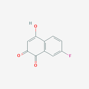 molecular formula C10H5FO3 B1601578 7-氟-2-羟基萘-1,4-二酮 CAS No. 58472-36-9