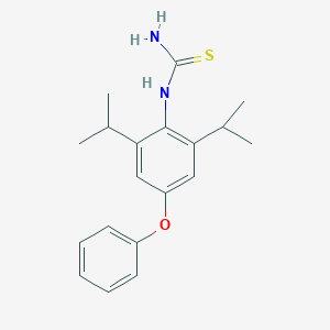 molecular formula C19H24N2OS B160161 N-(4-phenoxy-2,6-diisopropylphenyl)thiourea CAS No. 135252-10-7