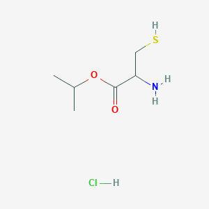 molecular formula C6H14ClNO2S B1601615 Propan-2-yl 2-azanyl-3-sulfanyl-propanoate hydrochloride CAS No. 73255-49-9