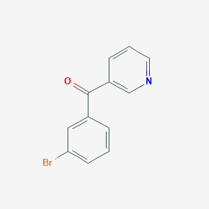 molecular formula C12H8BrNO B1601617 (3-Bromophenyl)(pyridin-3-yl)methanone CAS No. 79362-44-0