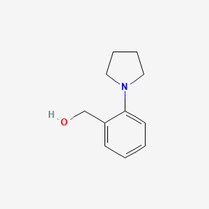 molecular formula C11H15NO B1601625 (2-Pyrrolidin-1-ylphenyl)methanol CAS No. 73051-88-4